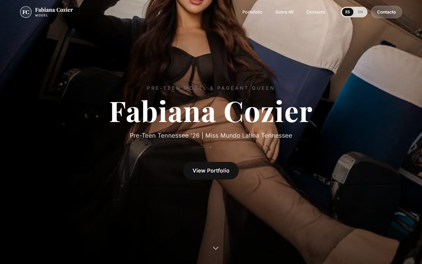 Fabiana Cozier — website preview
