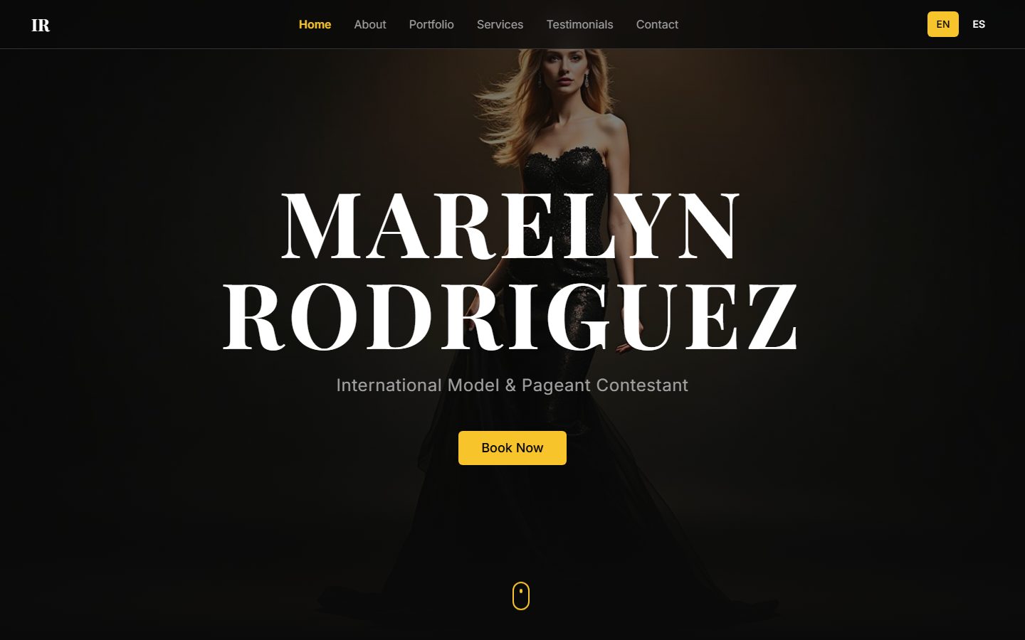 Marelyn Rodriguez — Digital Lookbook — website preview
