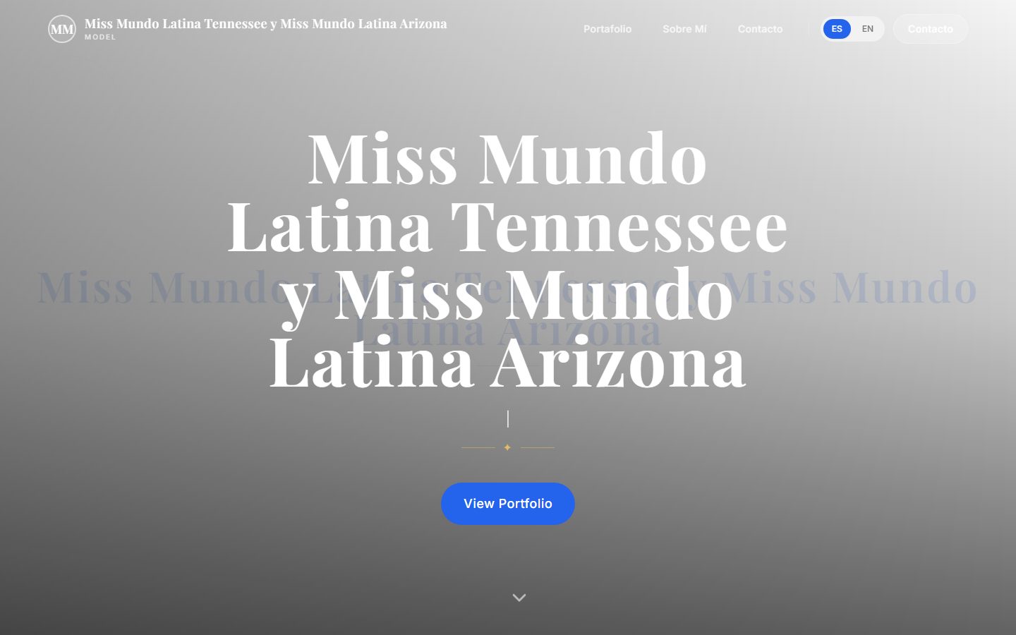 Miss Mundo Latina TN & AZ — website preview