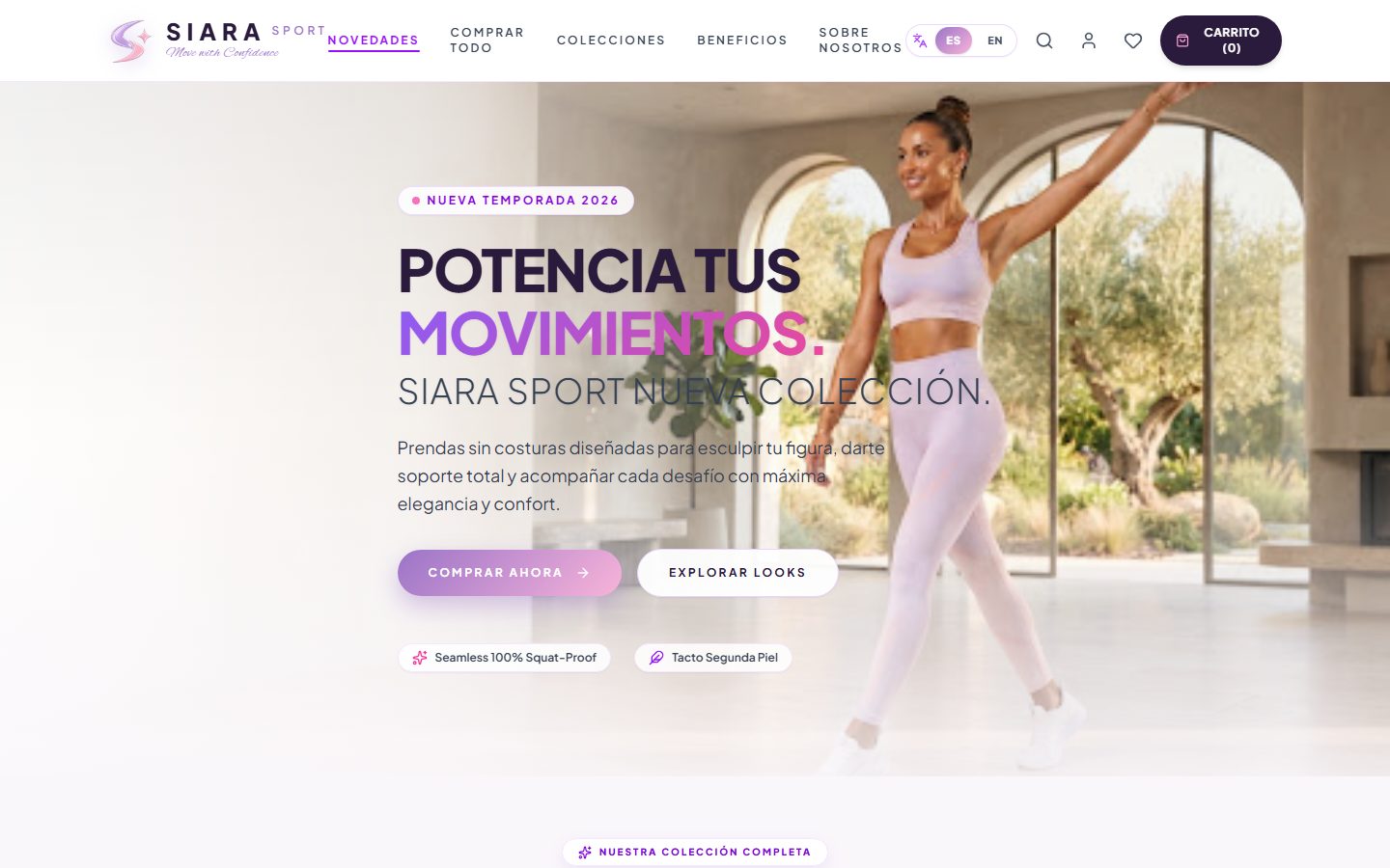 Siara Sport — website preview